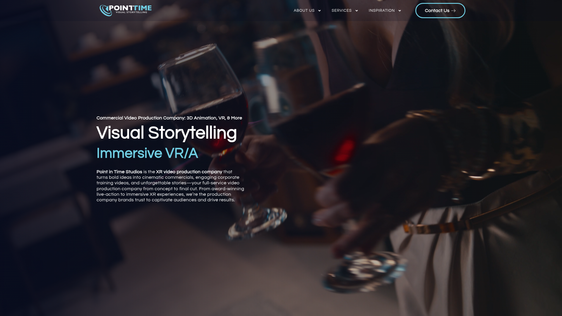 Point in Time Studios website screenshot