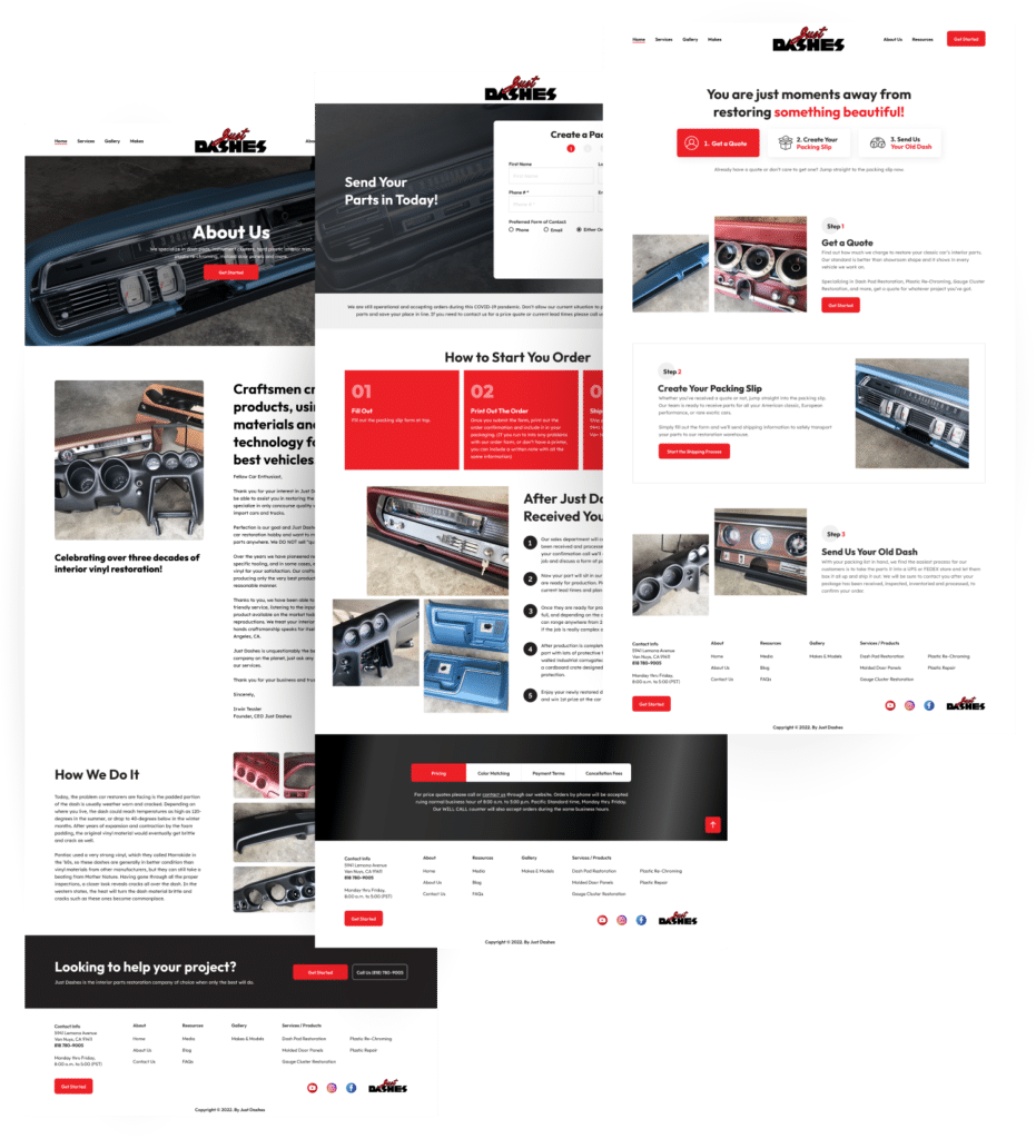 Just Dashes Portfolio Sting Marketing